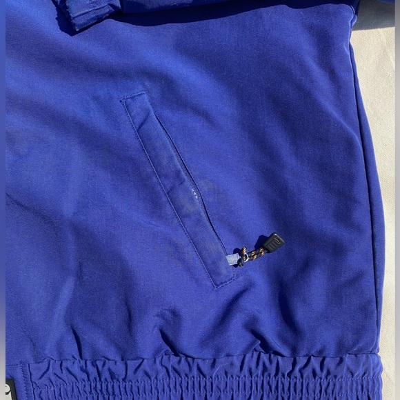 Vintage Y2K Carhartt Royal Blue Zip-Up Lined Fleece Nylon Cold Weather Jacket L - Picture 6 of 10